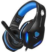 Headsets for Xbox One, PS4, PC, Nintendo Switch, Mac, Gaming Headset with Stereo Surround Sound, ...