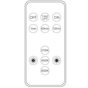 11 keys remote control