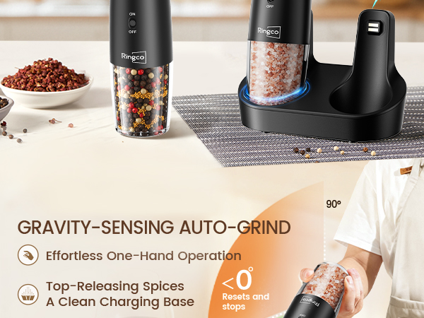 Introduction to the selling points of a pepper and salt grinder set
