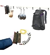 onewind Campsite Storage Line, 6m/19ft Camping Clothesline Hanging Gear for Tent Campers Camping ...