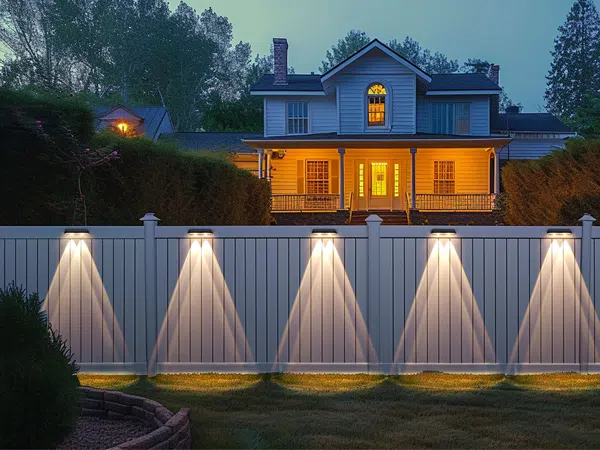 solar fence lights outdoor