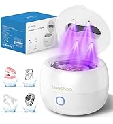 Ultrasonic Retainer Cleaner, 45kHz Retainer Cleaner Machine for Dentures, Mouth Guards, Night Gua...