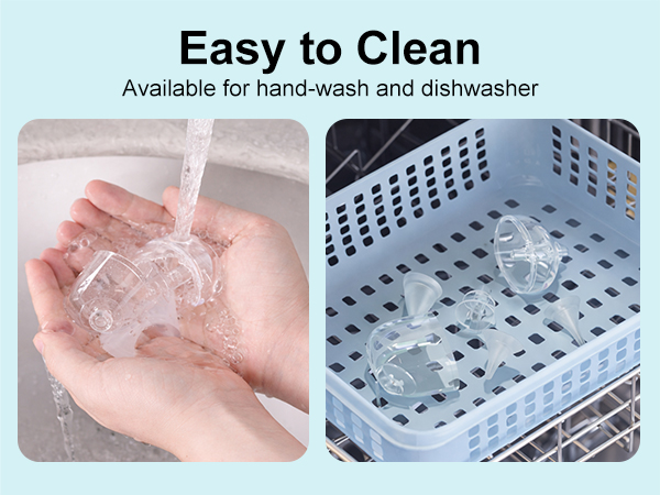 Easy to clean nasal aspirator parts
