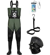Gonex Chest Waders for Men Women Waterproof 2-Ply PVC Waders for Fishing Duck Hunting with Boot H...
