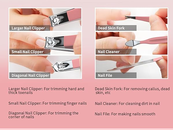 tweezers and nail clipper set
