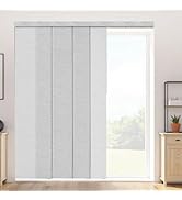 VEVOR Panel Track Blinds, Extendable Track from 45.8 in to 86 in W, Trimmable Panel Curtains Up t...