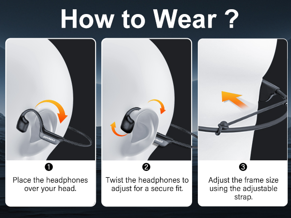 best running headphones open ear headset headphones cycling open ear sports headphones