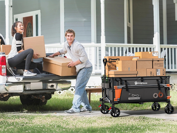 perfect for carrying groceries from garage to our apartment in one trip