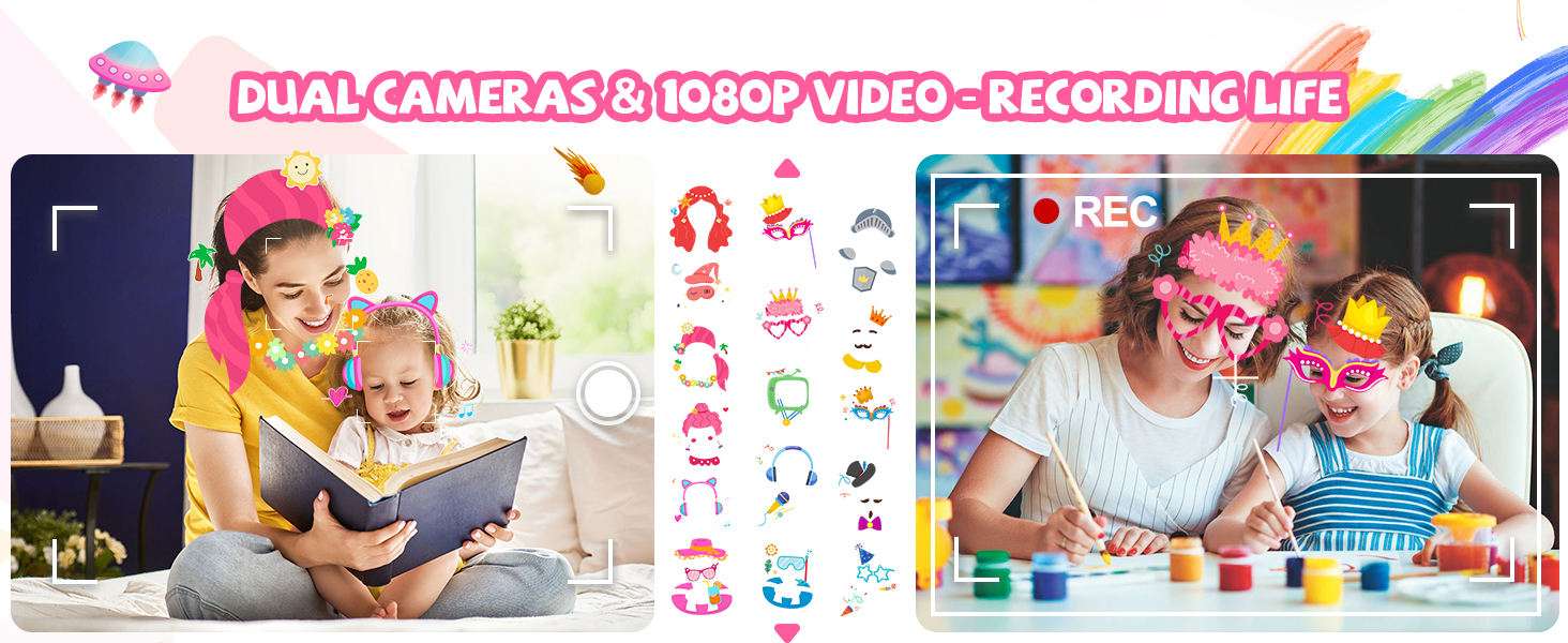 kids phone for dual cameras