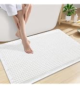 Smiry Waffle Bath Mat 30x20, Extra Soft Absorbent Bathroom Rugs, Non Slip Machine Washable Quick ...