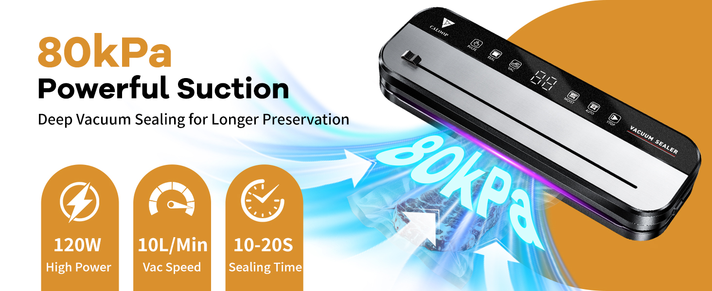 strong suction powerful preservation sealing