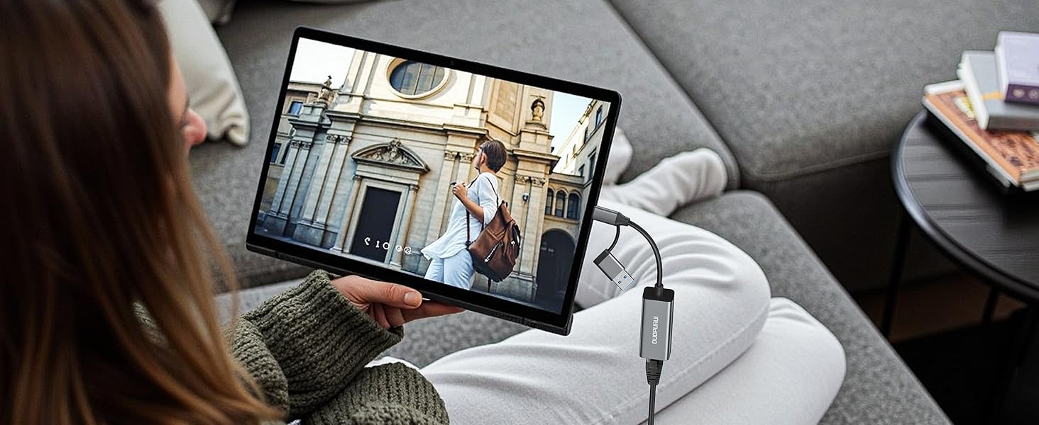 ethernet adapter for laptop is compatible with tablets such as the Mac Mini, Chromebook, Surface