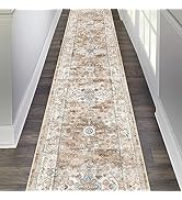 Pauwer Long Hallway Runner Rug 2'x10', Boho Washable Runner Rugs with Rubber Backing, Non Slip Ca...