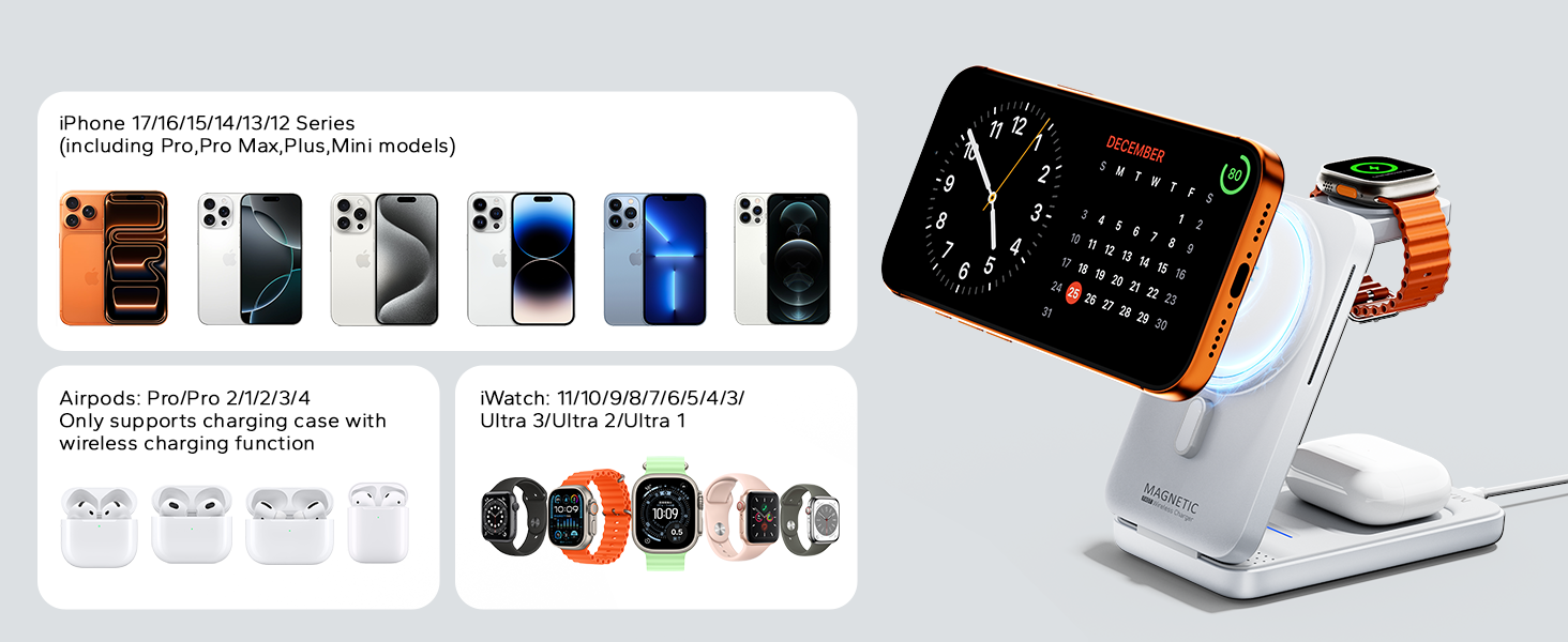 magsafe 3 in 1 charger for apple