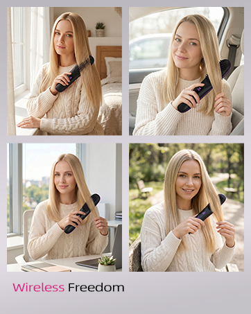 hair straightener brush