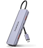 USB C Hub, 10Gbps USB 3.2 Adapter for MacBook, with 100W PD Charging, 2 USB C 3.2 Gen 2 and 2 USB...