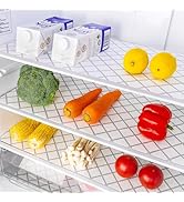 Shinlendid Refrigerator Liners Non-Slip 12IN x 10Feet, Absorbent Fridge Shelf and Drawer Liners K...