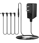 AITONE DC 9V Guitar Pedal Power Supply AC Adapter with 4 Way Daisy Chain Power Cord Cables for Pe...