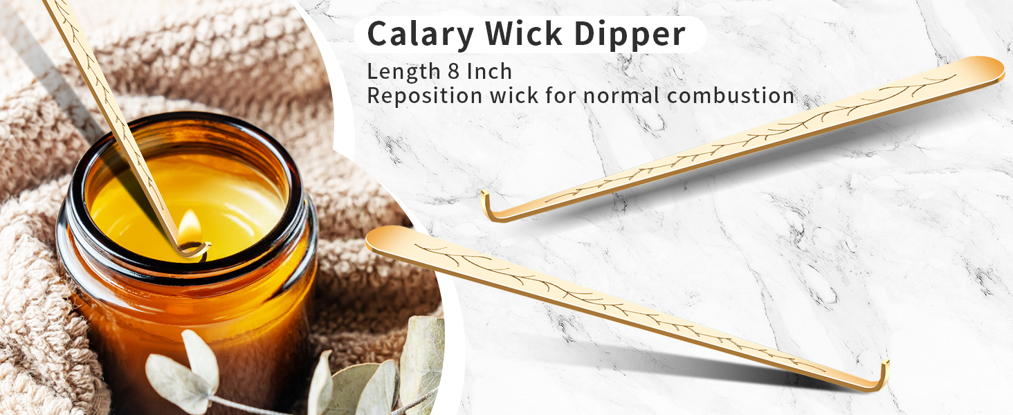 calary Candle Wick Trimmer, Candle Snuffer and Wick Dippe