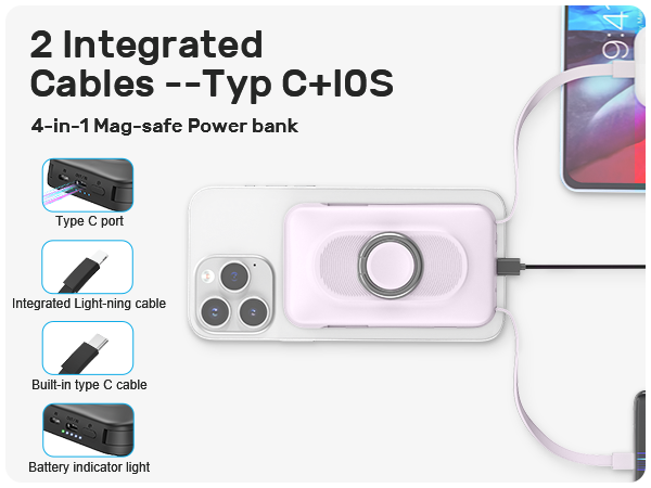 magnetic power bank 20000mah