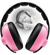 BBTKCARE Baby Headphones Noise Cancelling Headphones for Babies for 3 Months to 3 Years (Pink)