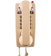 Classic Wall Phones for Landline with Mechanical Ringing, Single Line 2554 Wall Telephone with Vo...
