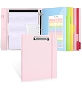 SKYDUE 3 Ring Binder with Clipboard,1 Inch Binder, 13.2