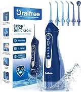 Water Dental Flosser Cordless for Teeth Cleaning - 4 Modes Oral Irrigator 300ML Braces Flossers C...