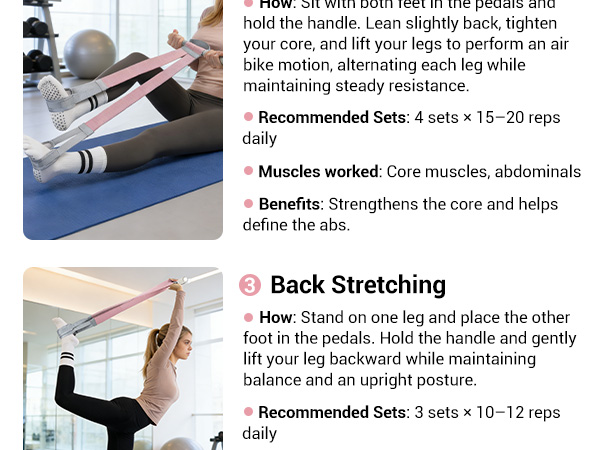 pedal resistance band with handle