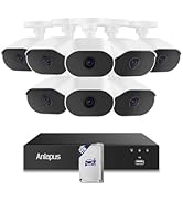 Anlapus 4K Security Camera System with Audio, AI Human Vehicle Detection, Night Vision, 8pcs 8MP ...