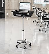 Techni Mobili RTA-B006-GPH06 Laptop Stand with Adjustable height, Foldable panels with Storage, N...