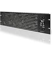 AC Infinity CLOUDPLATE T9, Rack Mount Fan Panel 3U, Exhaust Airflow, for Cooling AV, Home Theater...