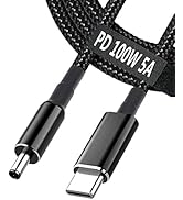 USB C to 4.5mm Laptop Charging Cable Adapter Male Type C to DC 4.5 x 3.0mm Converter Braided 6.5f...