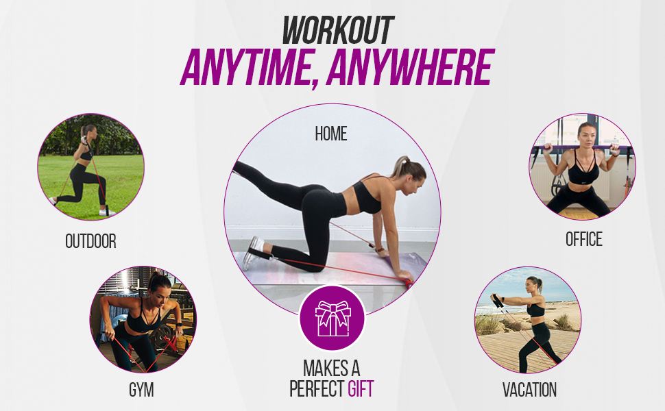 Durable home Pilates equipment with a yoga bar for resistance bands for home workout solutions