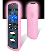 Protective Cover for Roku Remote - Environmentally Friendly Silicone Material, Drop-Proof, Dust-P...
