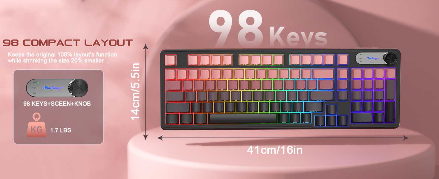 gaming keyboard with number pad usb wired keyboard Rainbow keyboard