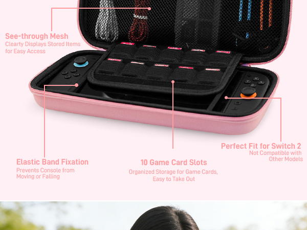 pink switch 2 case