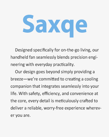 Saxqe Portable Handheld Turbo Fan