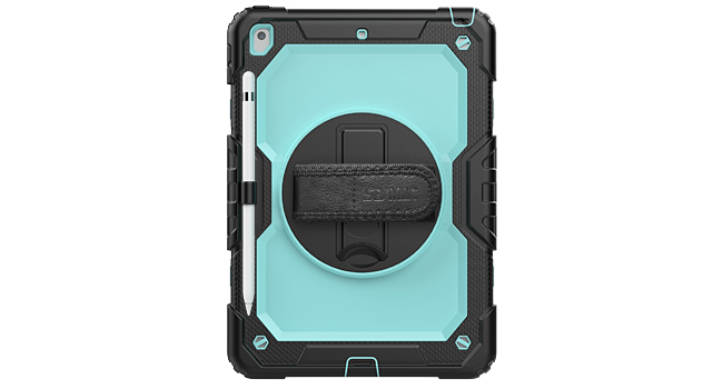 SEYMAC stock Case for iPad 9th 8th 7th Generation 10.2, Full-Body Drop Protection Case SkyBlue
