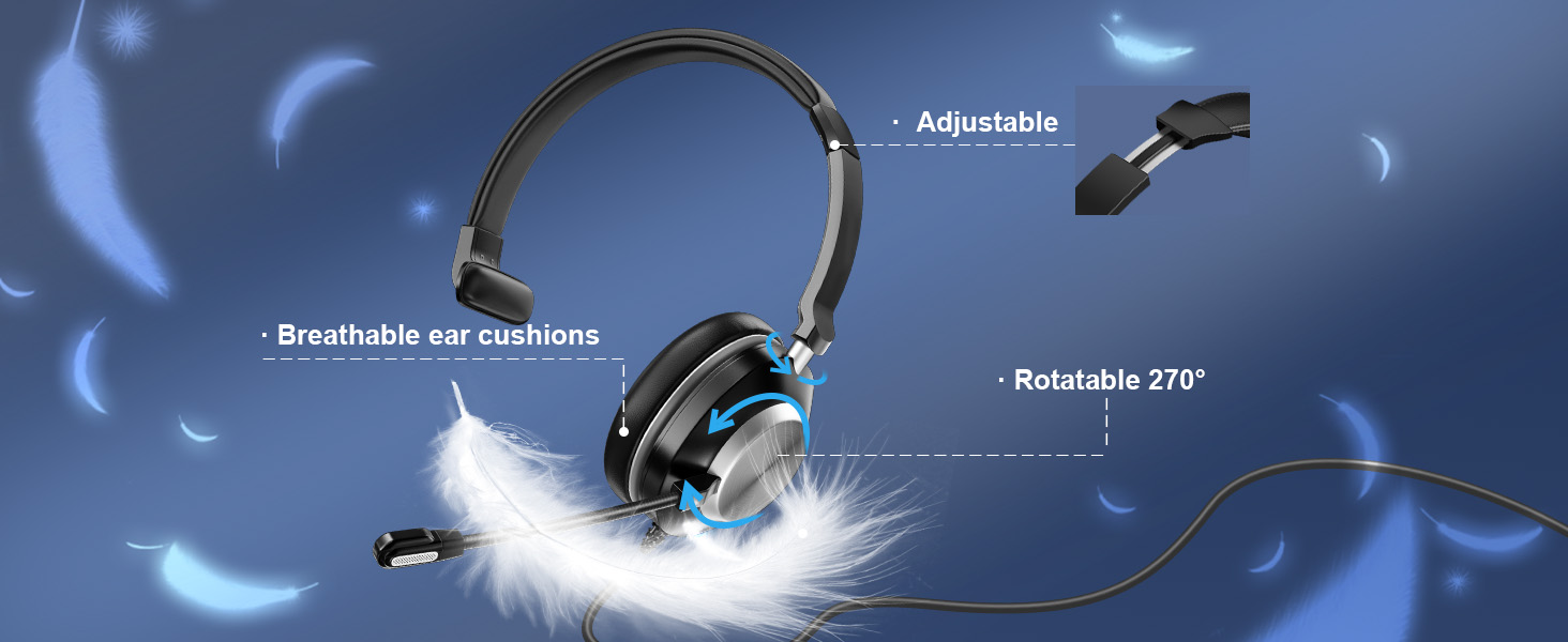 usb headset with microphone,headset with mic,laptop headset with microphone,Computer Headphones,