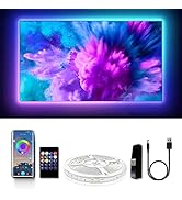 GUPUP LED Lights for TV 65 Inch, TV Led Backlight, USB Lights for TV 55-75 inch with Remote, Rope...