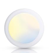 ECOELER 6 Inch LED Disk Lights, Dimmable Flush Mount Light Fixture, 16.5W 1100 Lumens, 5 Color Se...