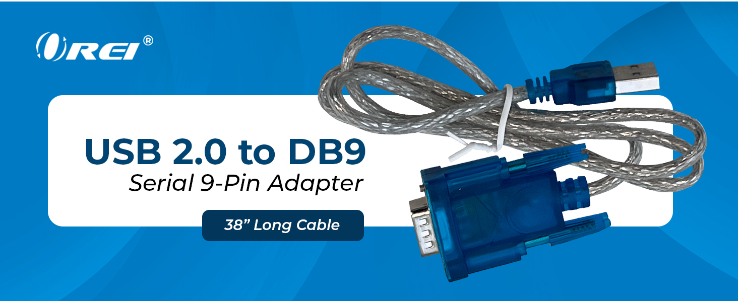 OREI USB 2.0 to Serial (9 Pin) DB-9 RS 232