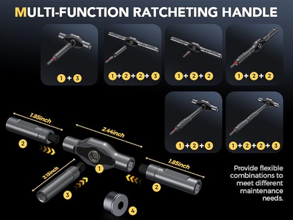 multifunction ratcheting handle