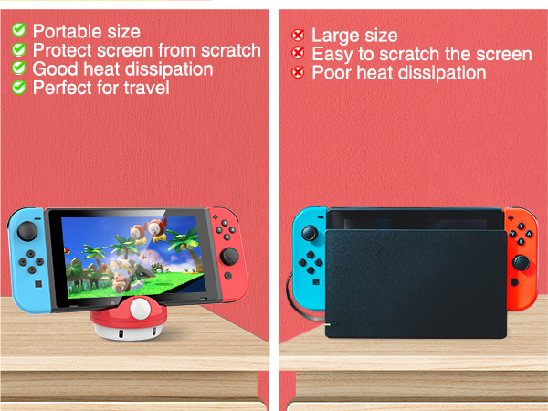 Switch charging dock feature