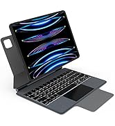 UOGIC Magic Keyboard Case, Floating Magnetic Design iPad Keyboard, Multi-Touch Trackpad, 7 Modes ...