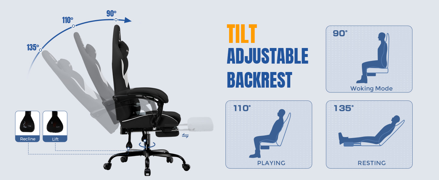 Fabric Gaming Chair