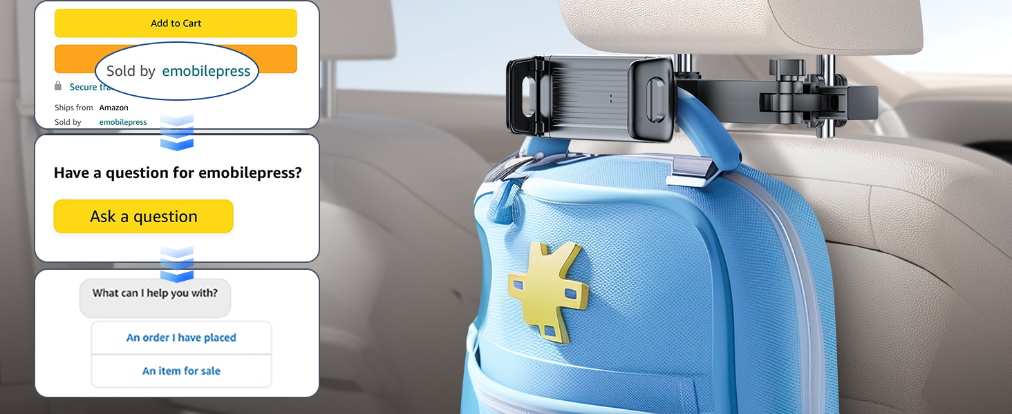 259 ipad holder for car backseat
