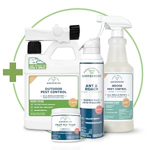 Wonder side 360 pest control bug spray indoor outdoor ant roach mosquitoes silverfish flies fly