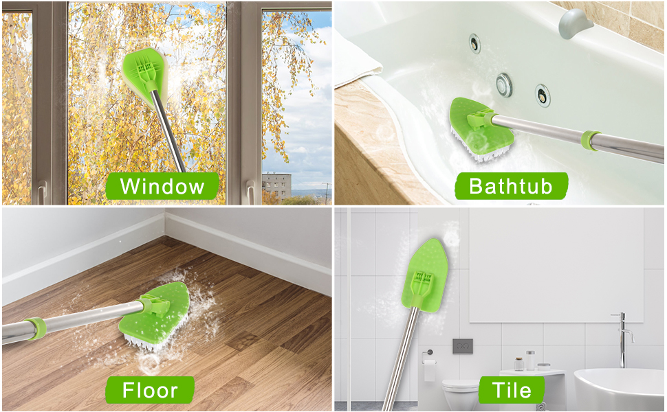 New Scrub Cleaning Brush with Long Handle 35&amp;amp;#39;&amp;amp;#39;